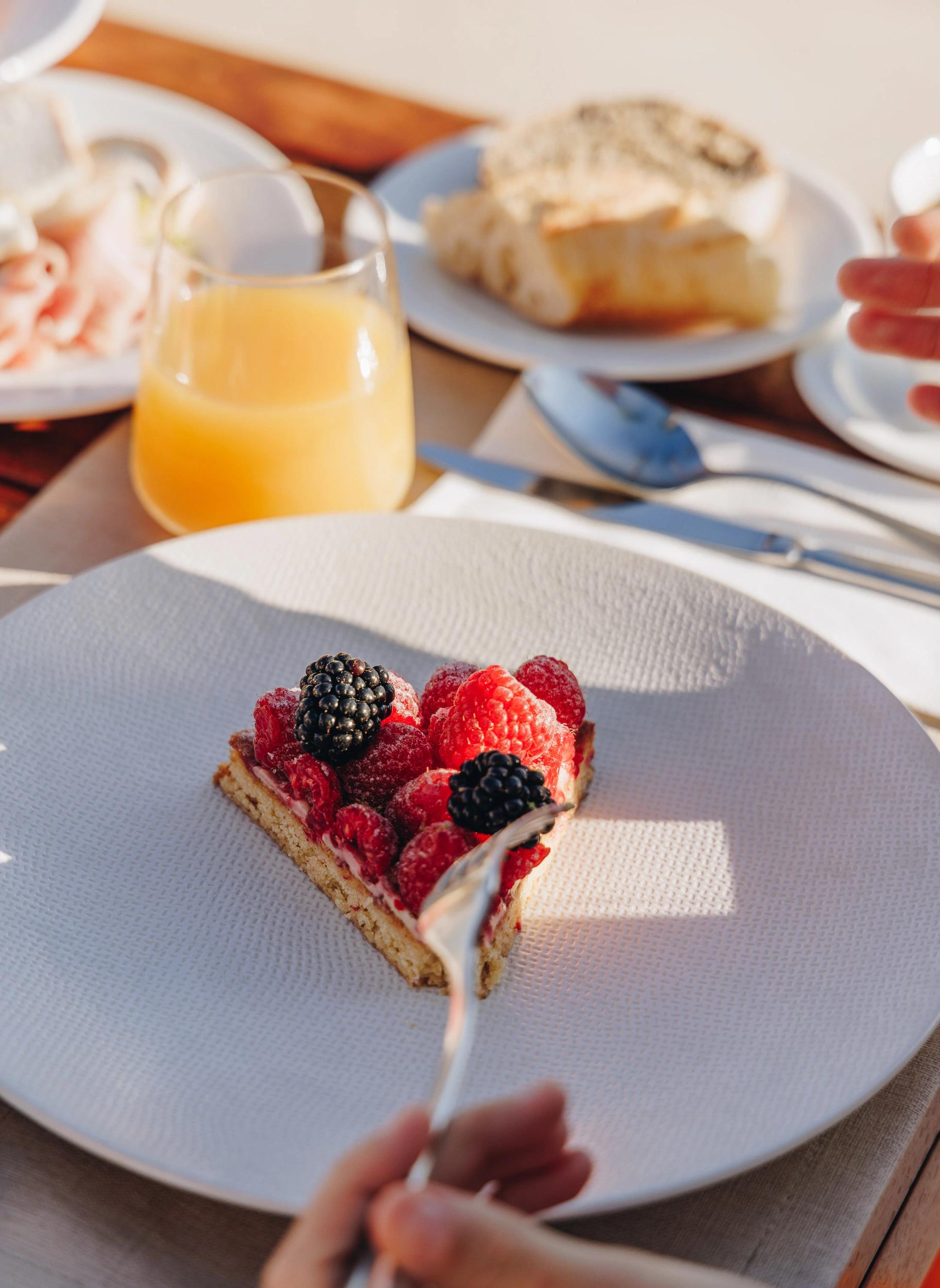 Hôtel de standing avec petit-déjeuner aux fruits