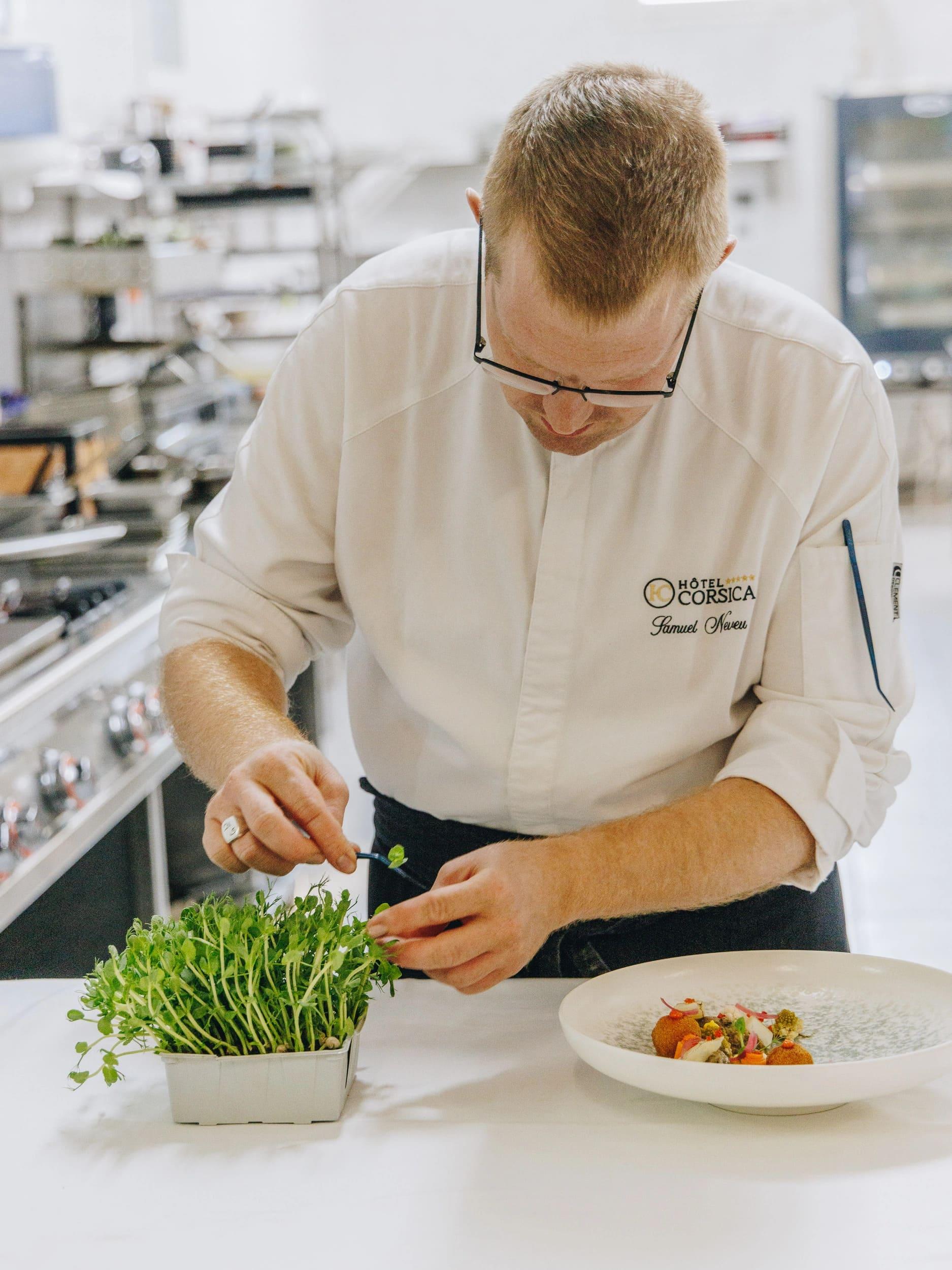 Des produits locaux utilisés dans ce restaurant gastronomique à Calvi