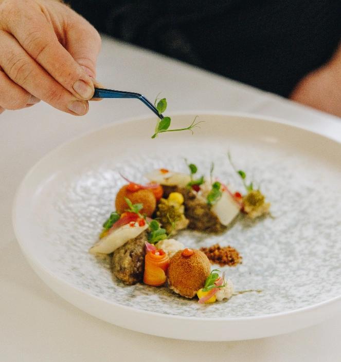 Hôtel 5 étoiles avec plats gastronomiques